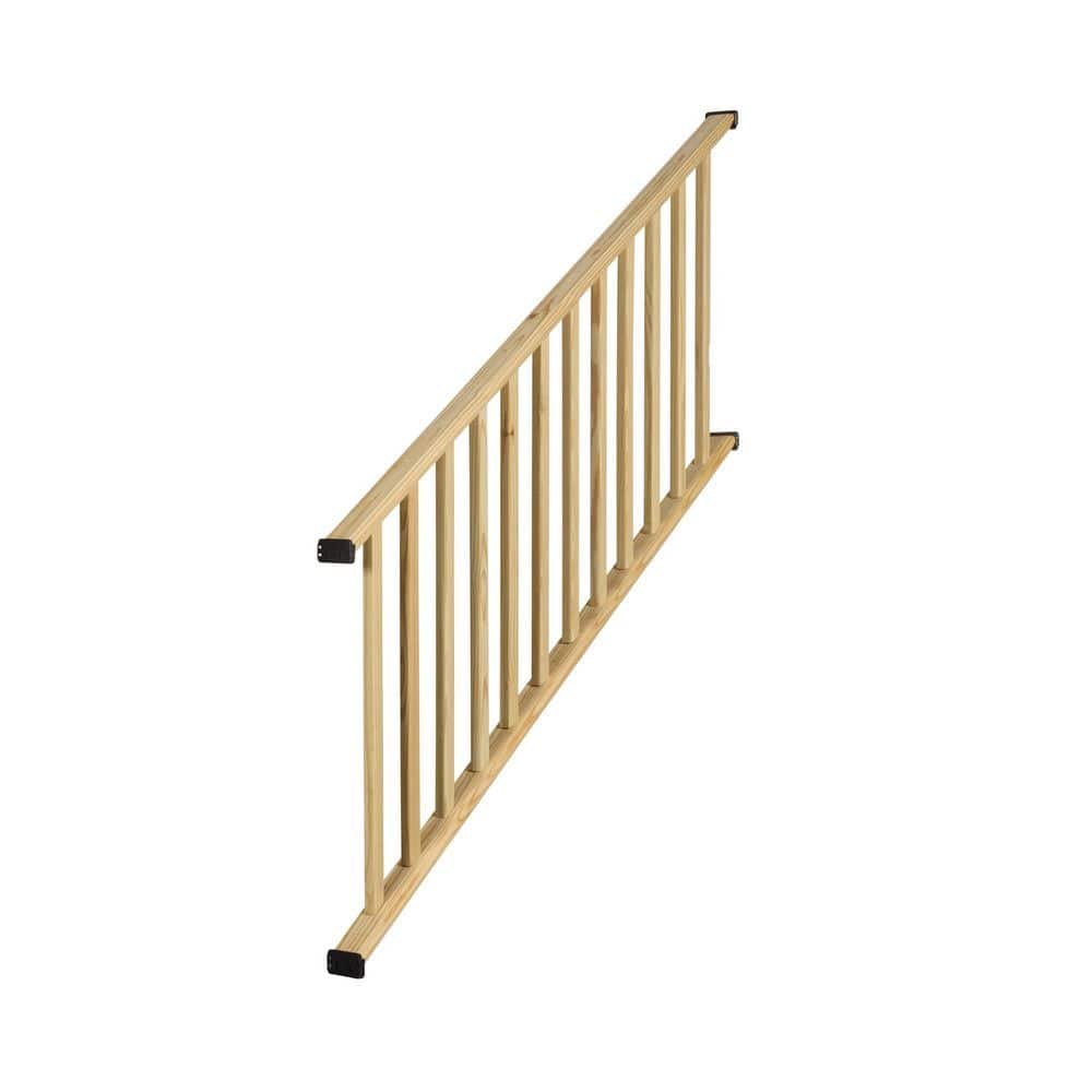 ProWood 3 ft. x 6 ft. Pressure-Treated Pine Routed Wood Deck Stair Railing Kit with Square End Balusters (3)