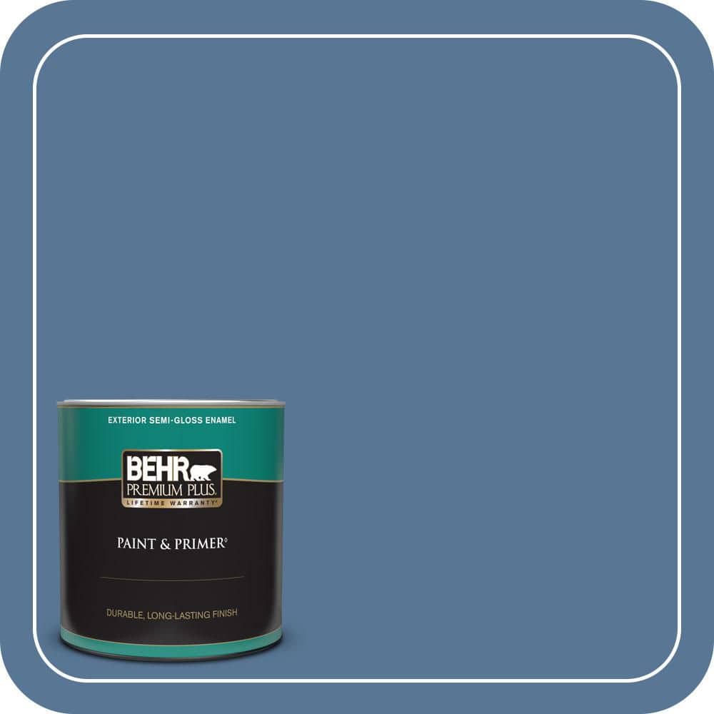 BEHR PREMIUM PLUS 1 qt. #MQ5-53 Privileged Elite Semi-Gloss Enamel Exterior Paint & Primer