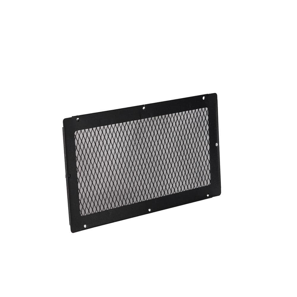 HY-C 8 in. x 16 in. Black Insect Armor Soffit Guard (1-Unit) (2)