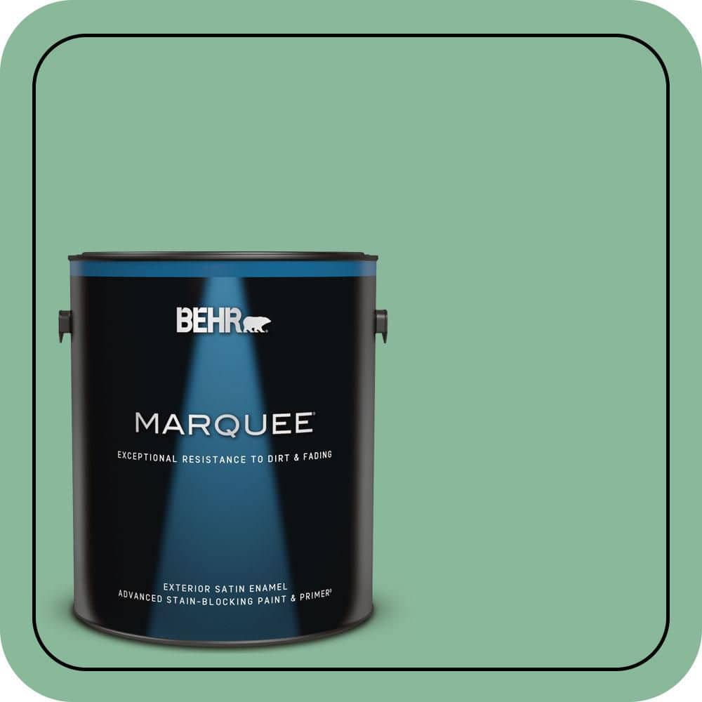 BEHR MARQUEE 1 gal. #470D-4 Garden View Satin Enamel Exterior Paint & Primer