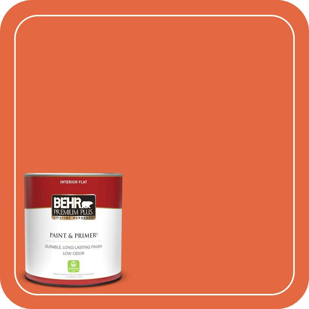 BEHR PREMIUM PLUS #P190-6 Emergency Zone Enamel Low Odor & Primer (1)