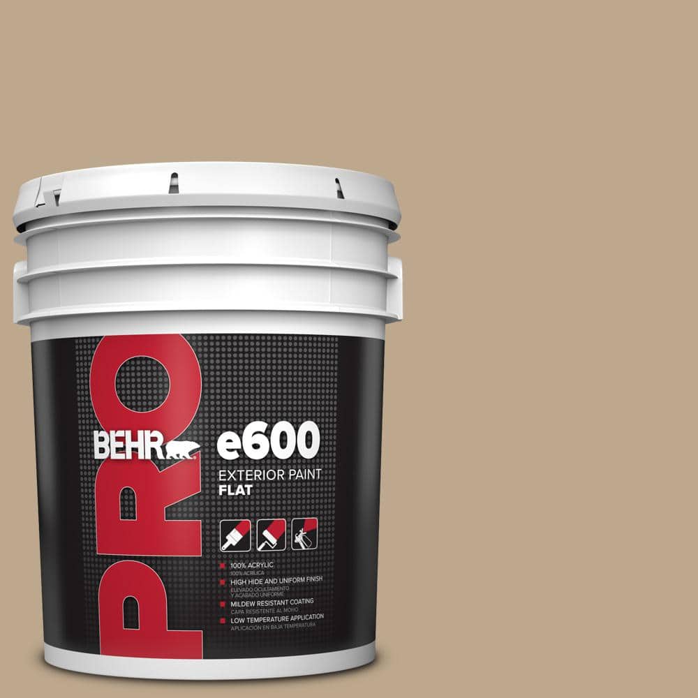 BEHR PRO 5 gal. #MQ2-25 British Khaki Exterior Flat Paint
