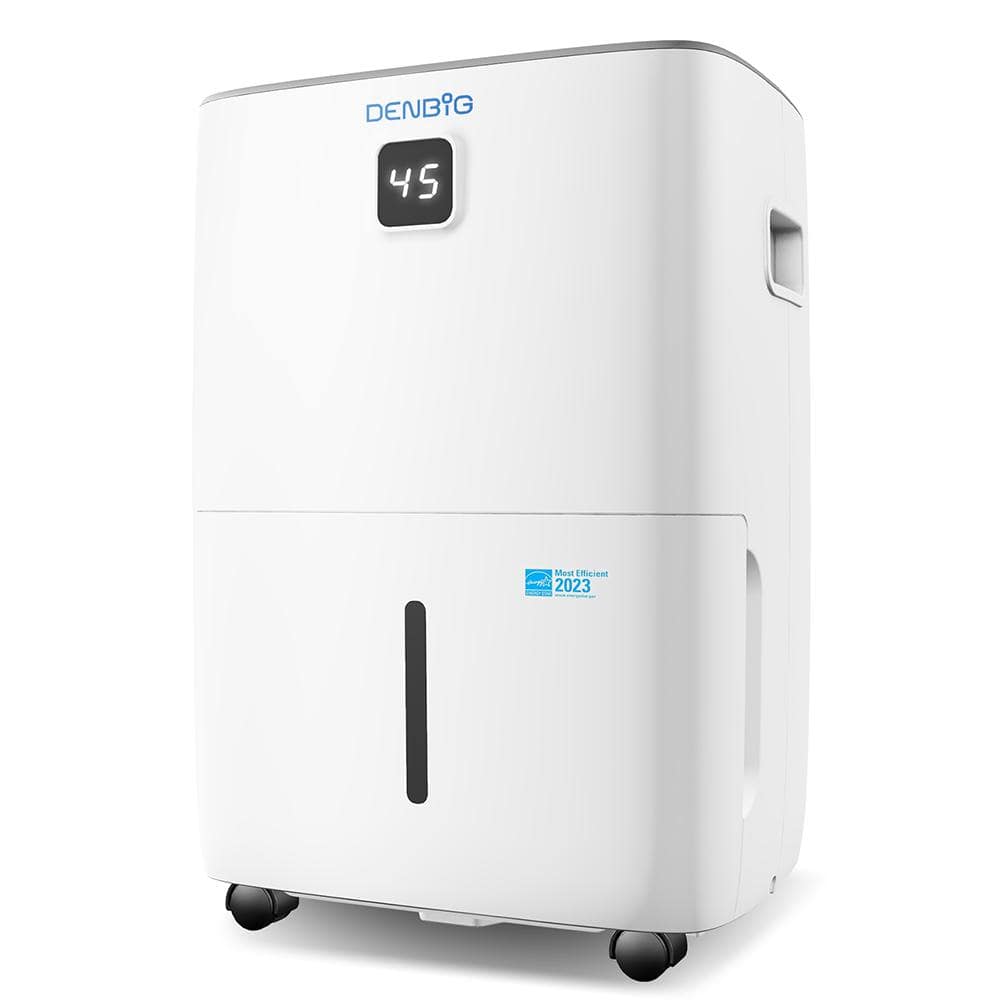 Edendirect 50 pt. 3,500 sq.ft. Dehumidifier in. White with Built-in Pump, Drain Hose for Basement, Garage, 3 Fan Speed, ENERGY STAR (1)