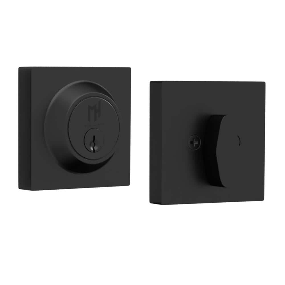 Mega Handles Glamor Heavy Duty Round Entry Deadbolt Lock - Matte Black