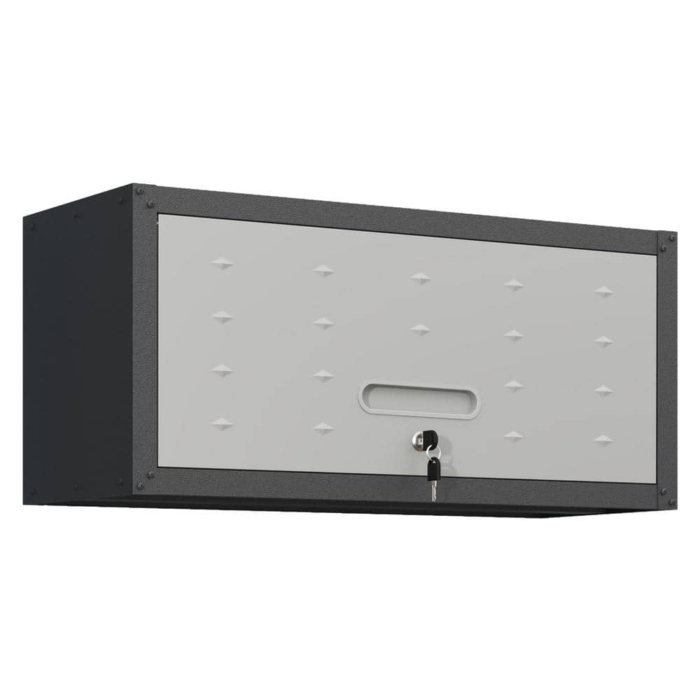 cadeninc 29.53 in. W x 11.81 in. D x 13.58 in. H in Gray Garage/Bathroom Storage Wall Cabinet for Garage Workshop, Office (3)