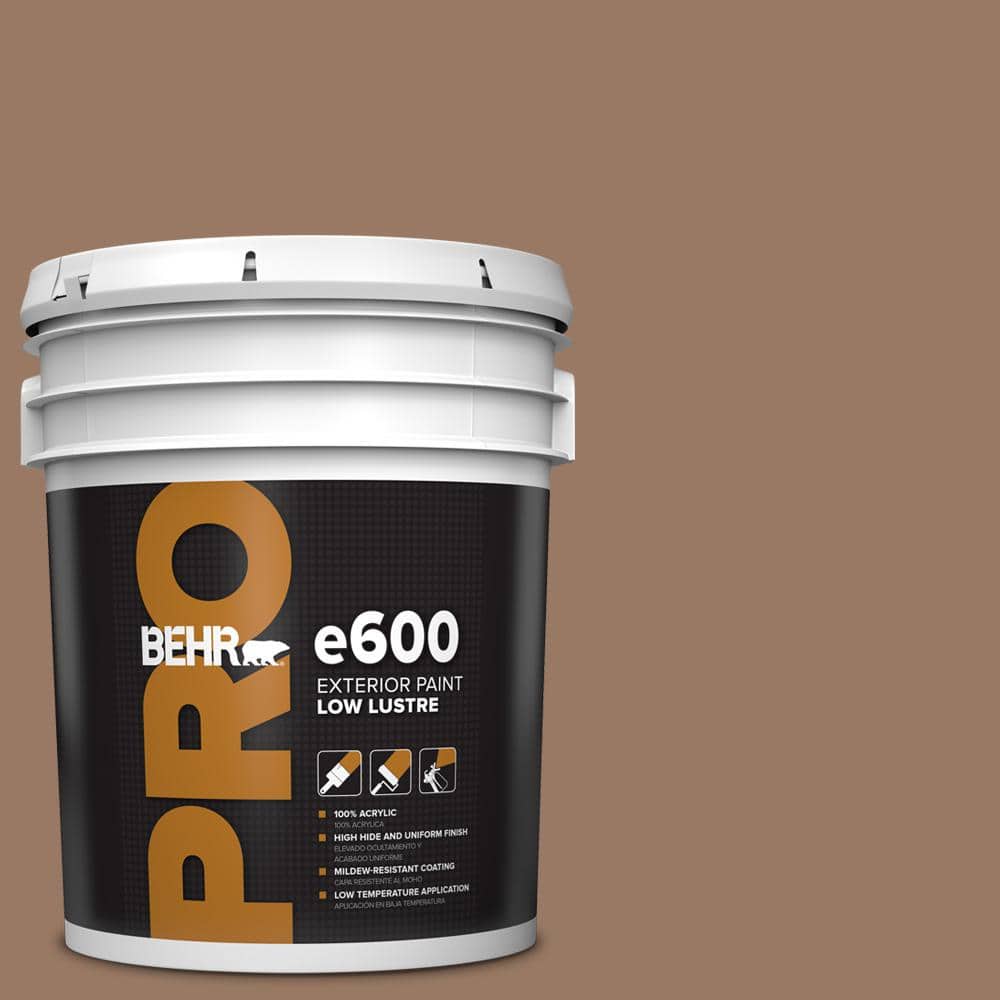 BEHR PRO 5 gal. #250F-5 Fudge Bar Low Luster Exterior Paint