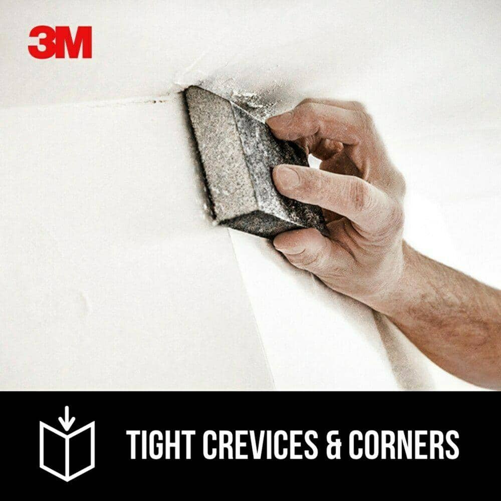 3M 2 7/8 in. 7/8 in. Angled Drywall Sanding Sponge (2)