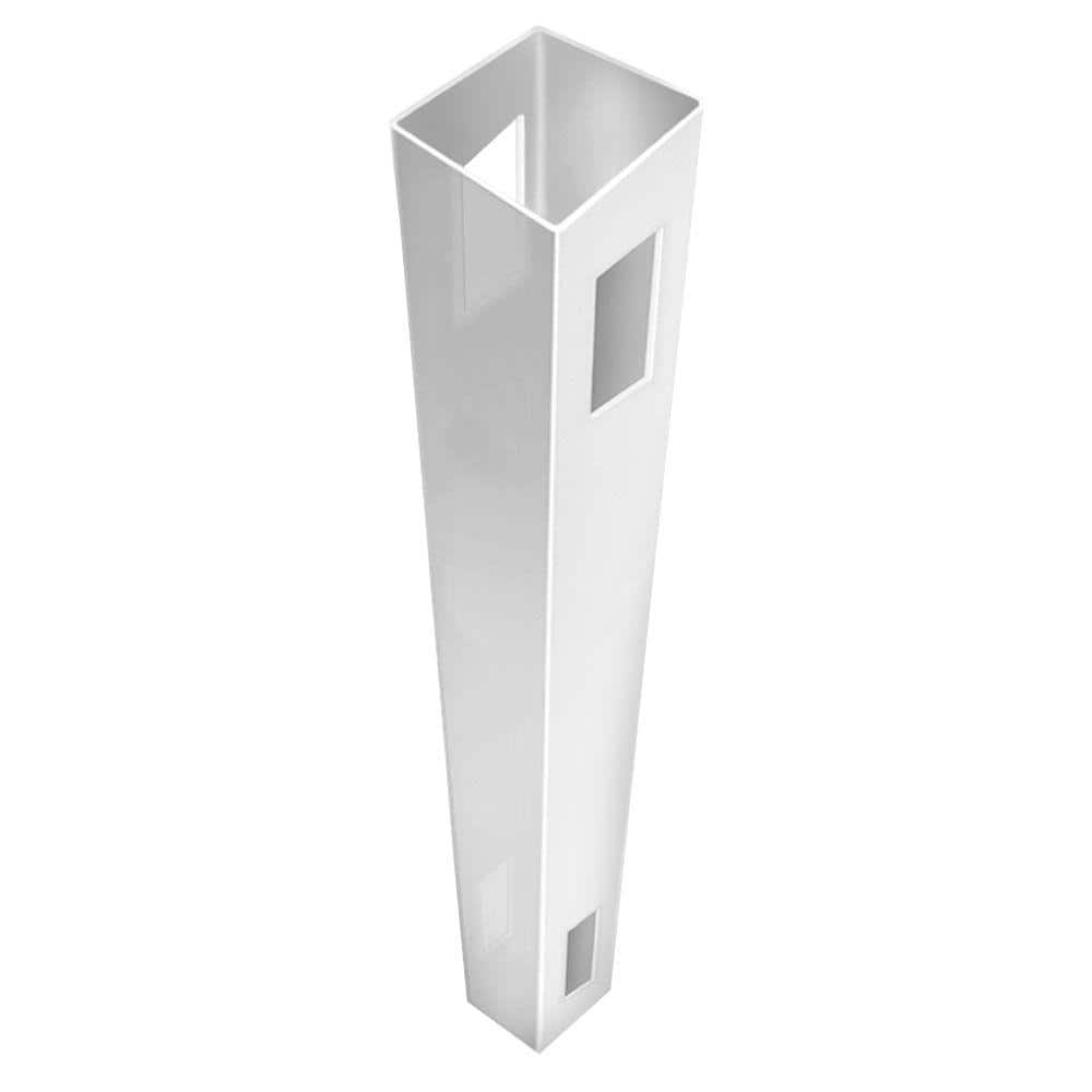 Barrette Outdoor Living 4 in. x 4 in. x 6 ft. White Vinyl Fence Line Post (1)