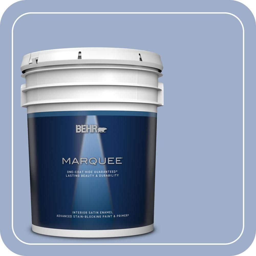 BEHR MARQUEE 5 gal. #MQ5-17 Poetry Reading One-Coat Hide Satin Enamel Interior Paint & Primer