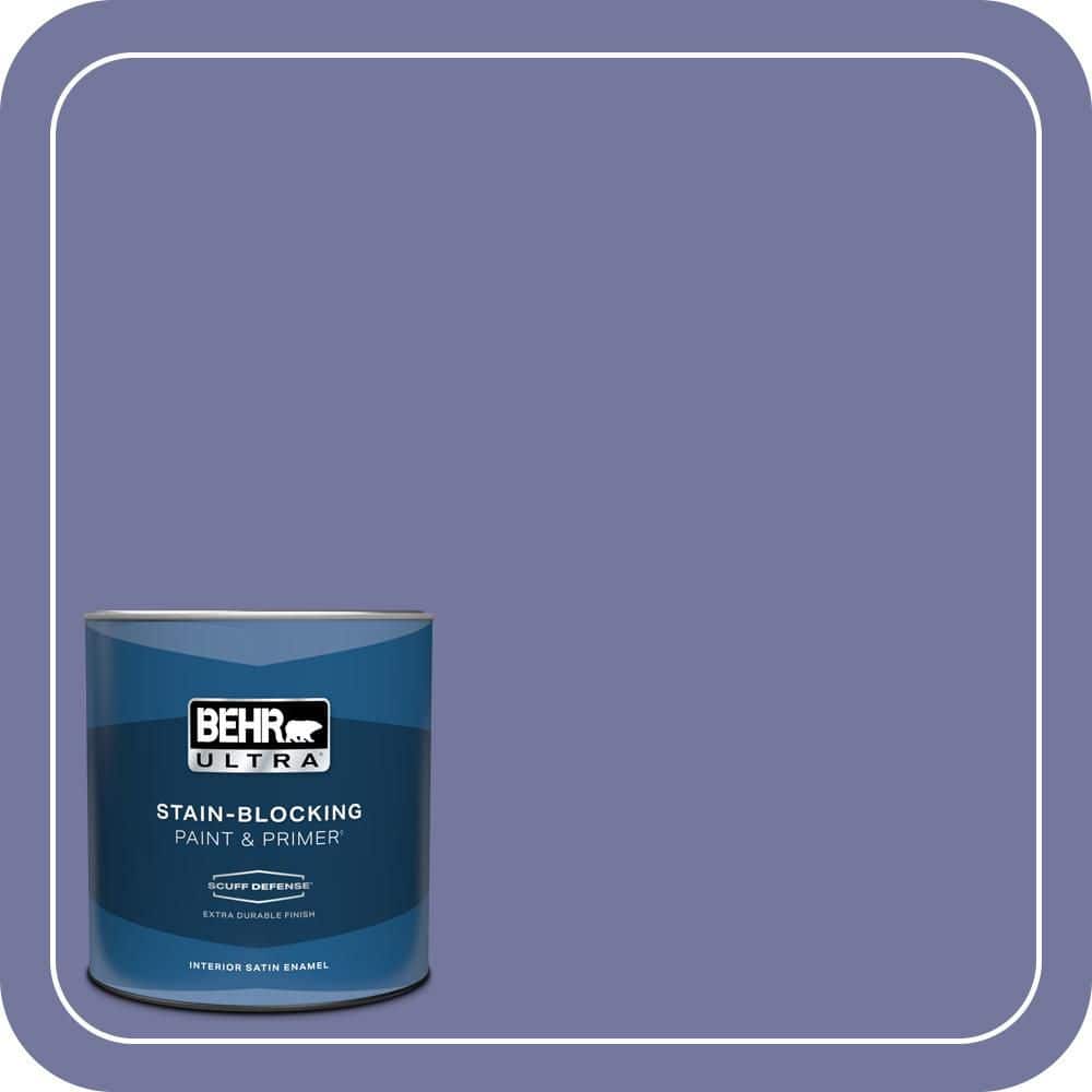 BEHR ULTRA 1 qt. #630D-6 Palace Purple Extra Durable Satin Enamel Interior Paint & Primer