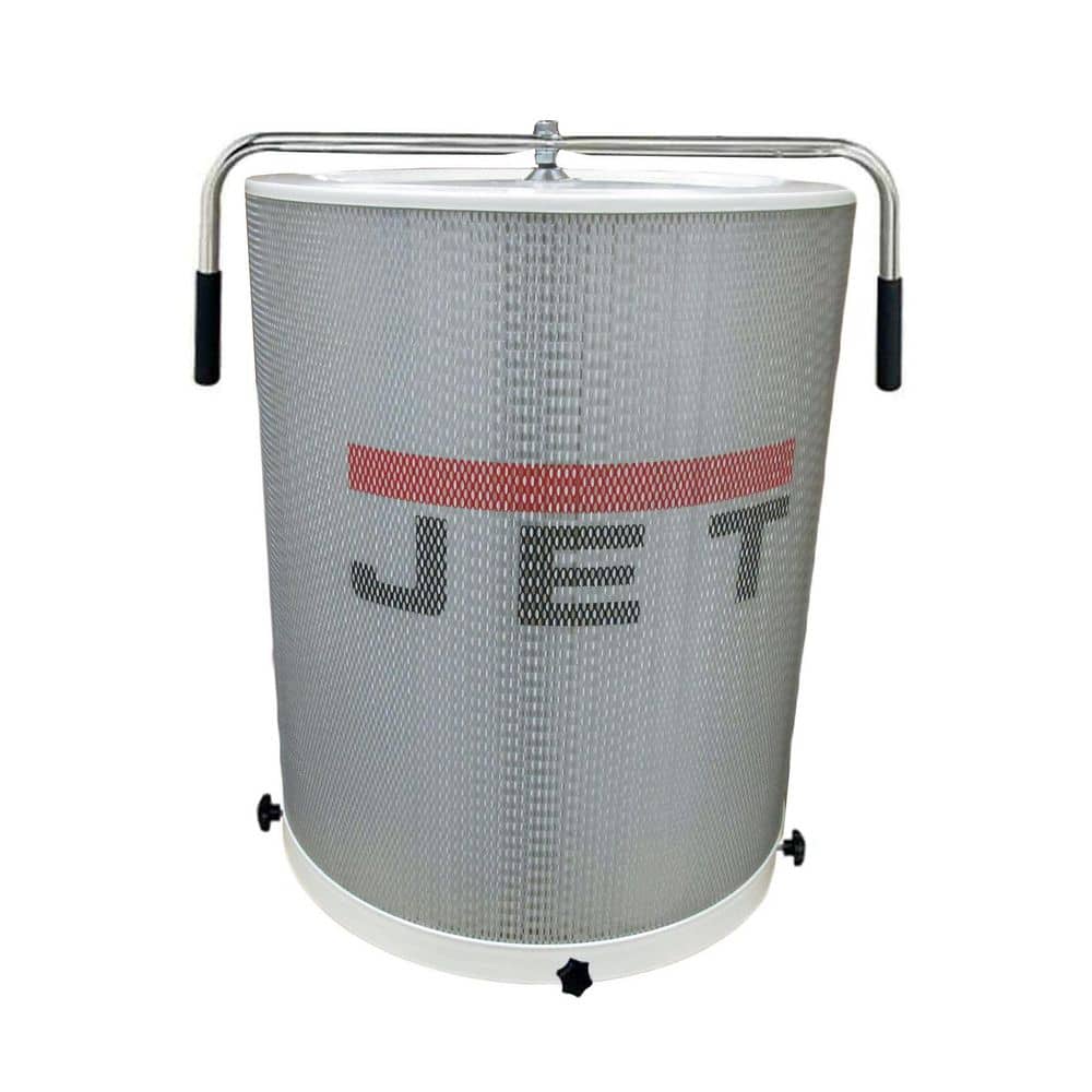 Jet Canister Filter (20 in. dia), Handle, Snap Ring, Collector Bags (x5), Hardware (1)