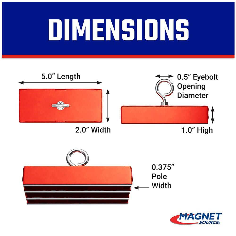 Master Magnet 150 lb. Pull Power Handle Magnet (3)