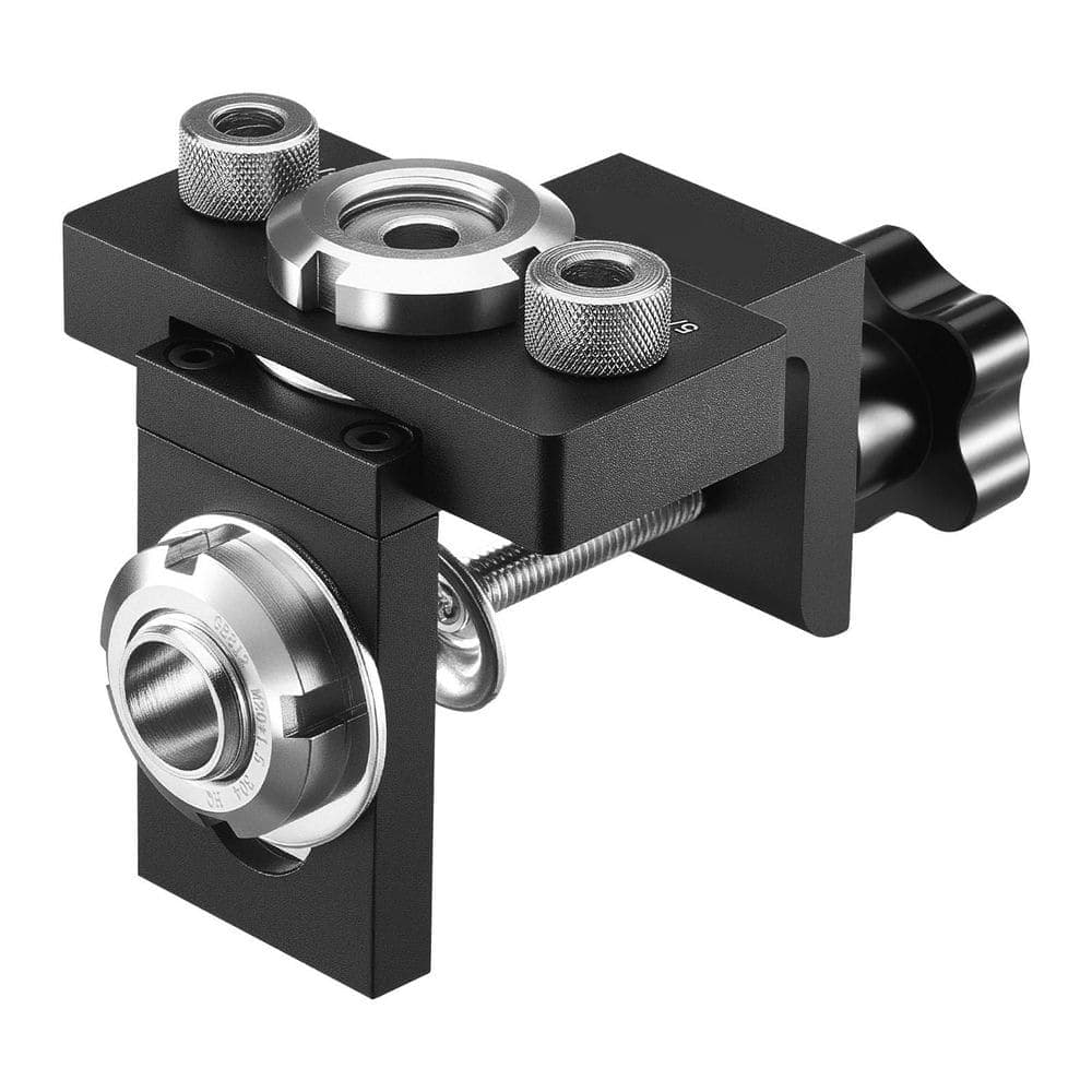 SKYSHALO Doweling Jig Kit, Self Centering Dowel Drill Jig, Aluminum Alloy, 3-Size (5/16 in. 3/8 in. 19/32 in. ), for Wood Working (1)