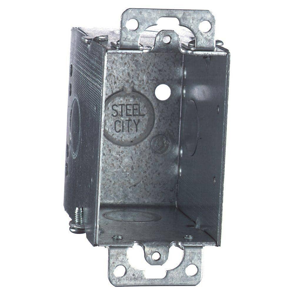 Steel City 3 in. Steel 12.5 cu. in. Switch and Outlet Box (CDOW-25R) (1)