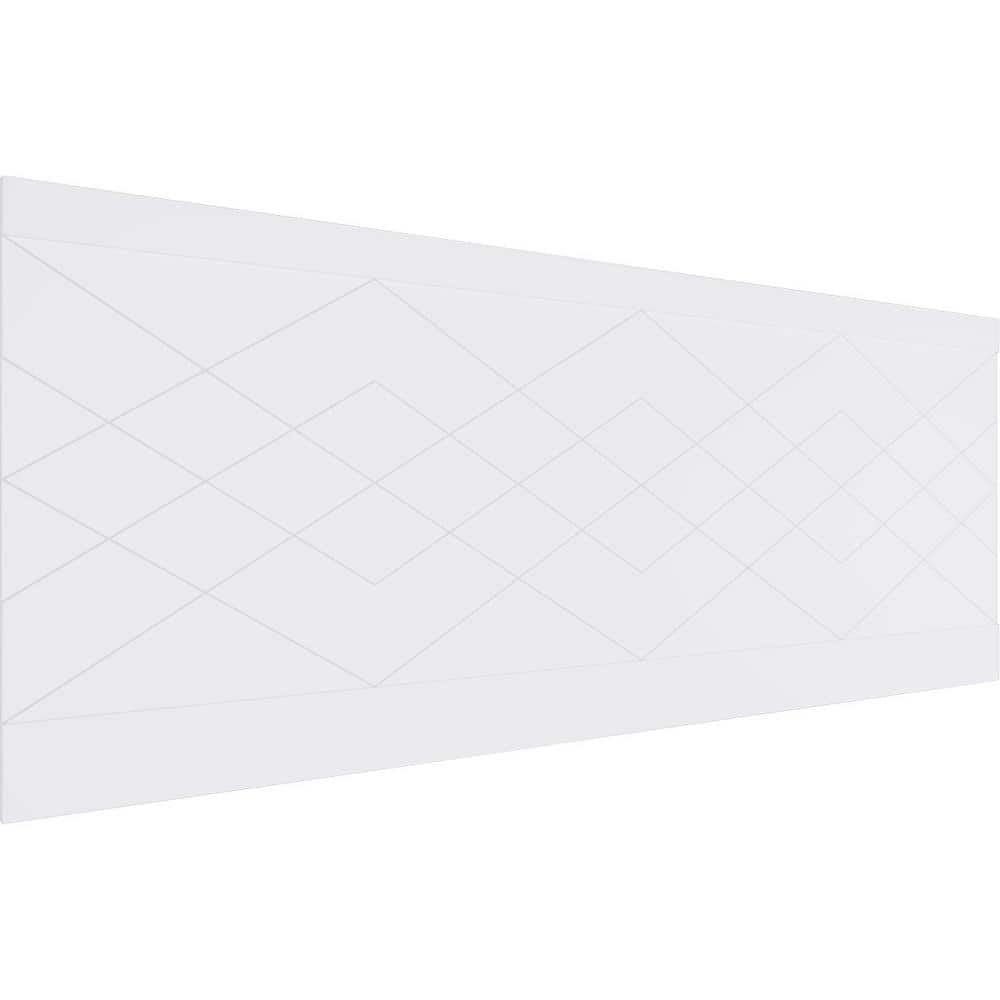 Ekena Millwork 36 in. H x 94-1/2 in. W 23.64 sq. ft. Diamond Argyle PVC Wainscot Paneling Kit (1)