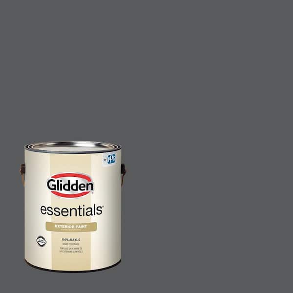 Glidden Essentials 1-gal. Zombie PPG1010-7 Flat Exterior Paint (2)