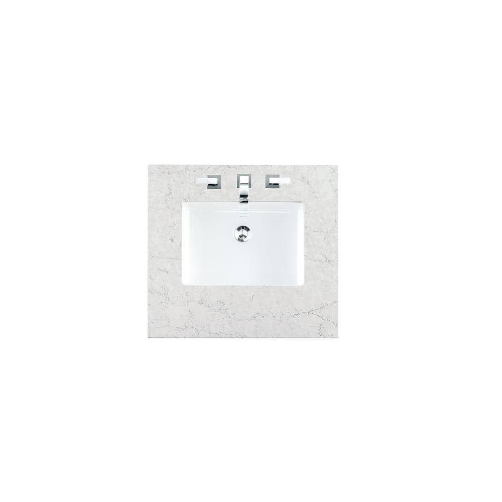 James Martin Vanities 72 in. W 23.5 in. D Double Basin Vanity Top Silestone Quartz with White Basin (1)