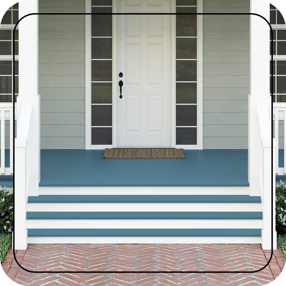 BEHR PREMIUM #S480-5 Textured Low-Lustre Enamel Interior/Exterior Porch and Patio Anti-Slip Floor Paint (2)