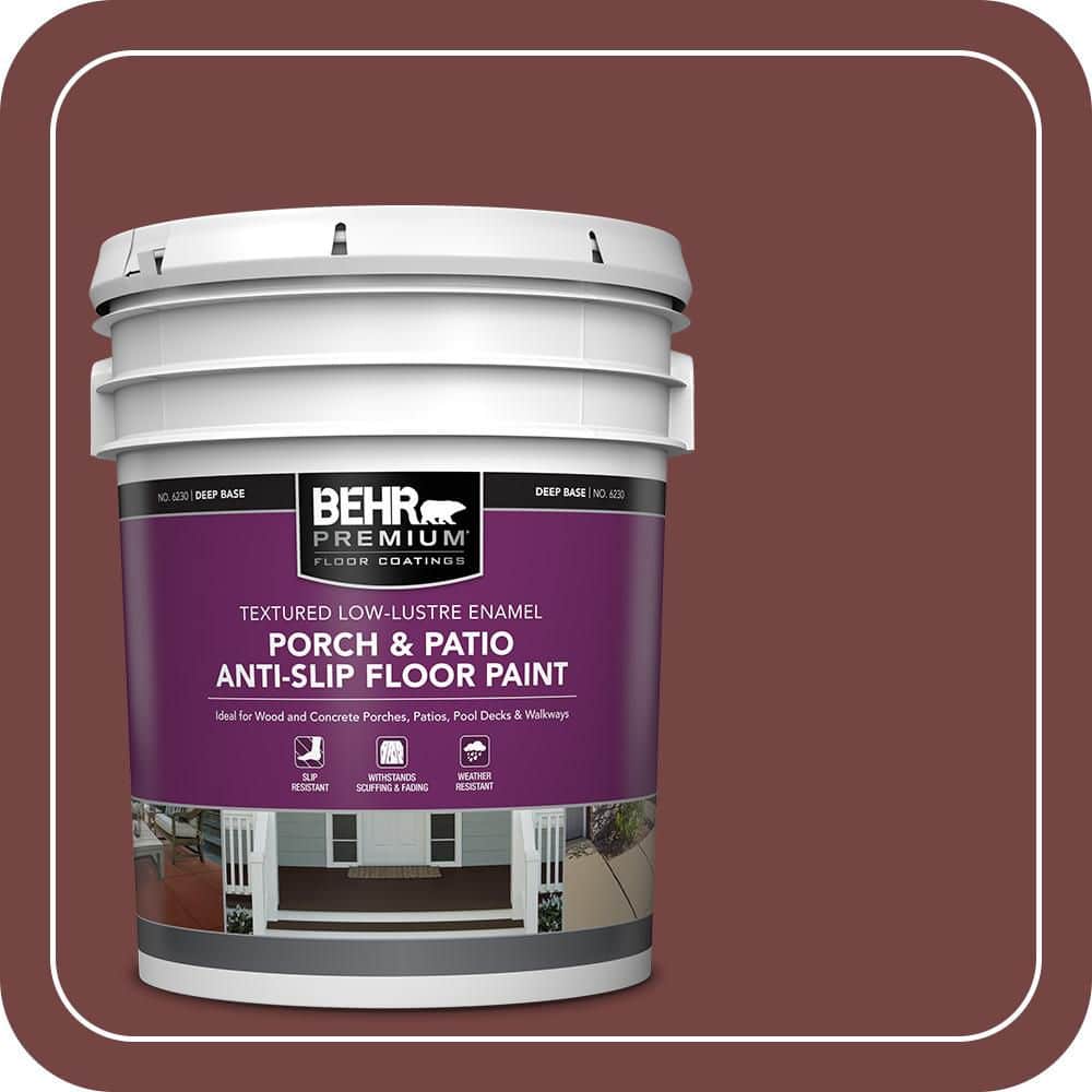 BEHR PREMIUM #S130-7 Textured Low-Lustre Enamel Interior/Exterior Porch and Patio Anti-Slip Floor Paint (1)