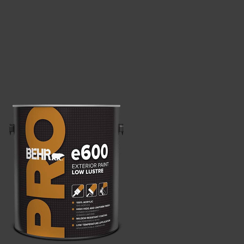 BEHR PRO 1 gal. #N520-7 Carbon Low Luster Exterior Paint
