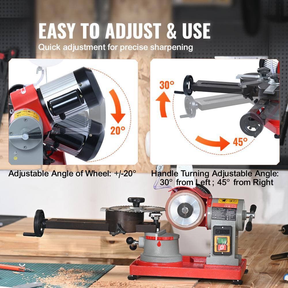 SKYSHALO Circular Saw Blade Sharpener 370W Saw Blade Grinding with Water Injection Water Injection Circular Saw Blade Sharpening (3)