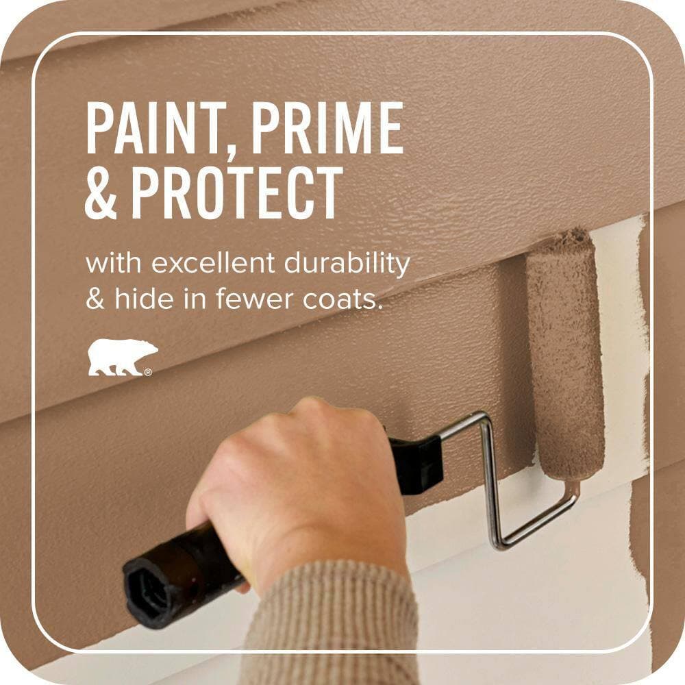 BEHR ULTRA 1 qt. #S240-6 Ranch Brown Satin Enamel Exterior Paint & Primer (3)