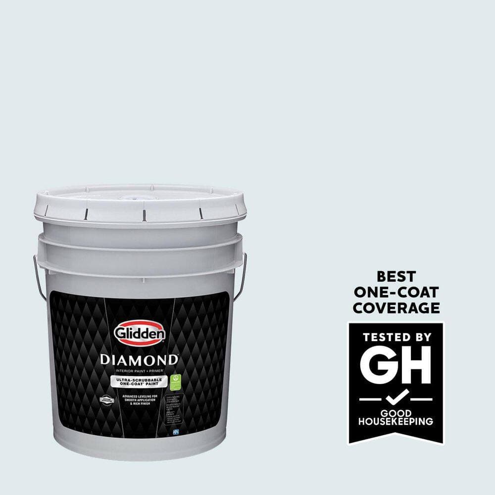 Glidden Diamond 5 gal. Summer Shower PPG1155-1 Semi-Gloss Interior Paint with Primer