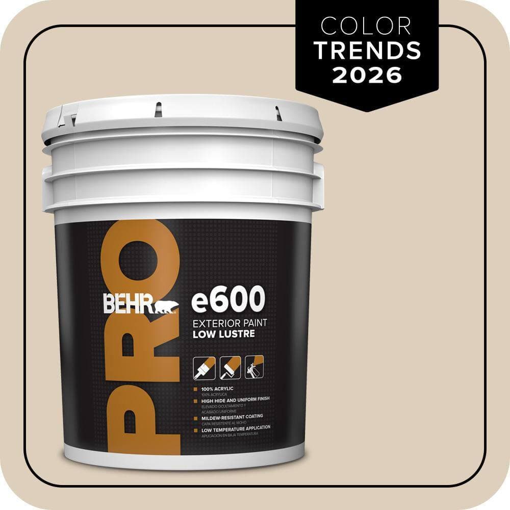 BEHR PRO 5 gal. #MQ3-11 Dainty Lace Low Luster Exterior Paint