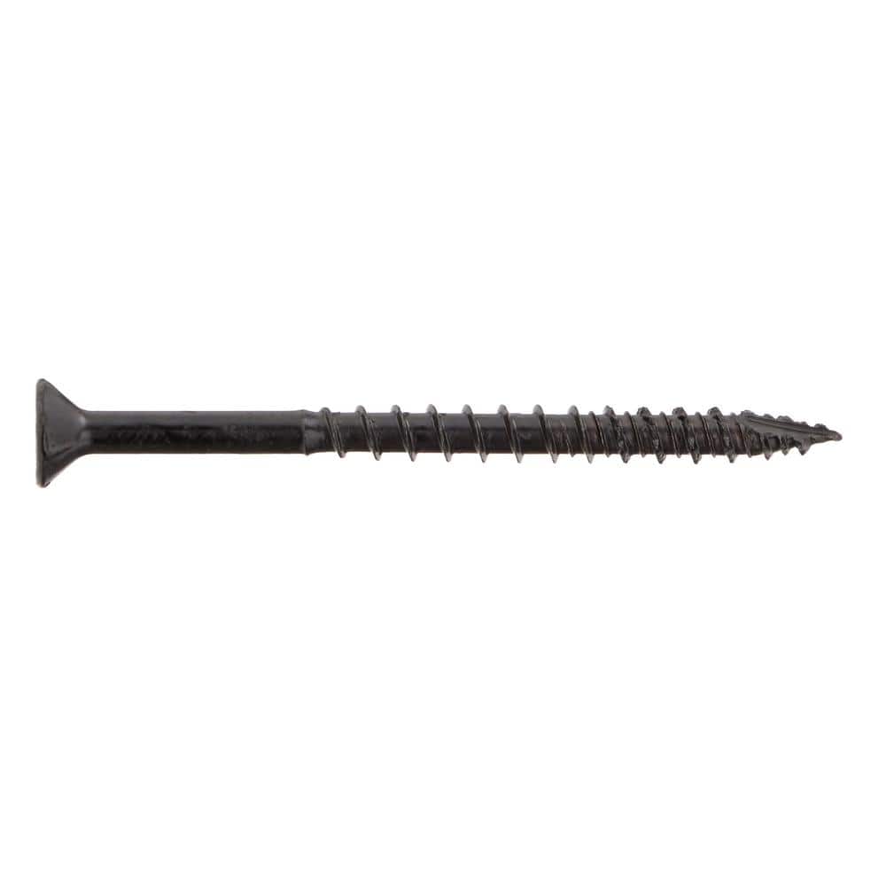 Everbilt #9 x 2-1/2 in. Black 6-Lobe Torx Drive Exterior Flat Head Multi-Material Screw 1 lbs. -Box (86-Piece ) (3)