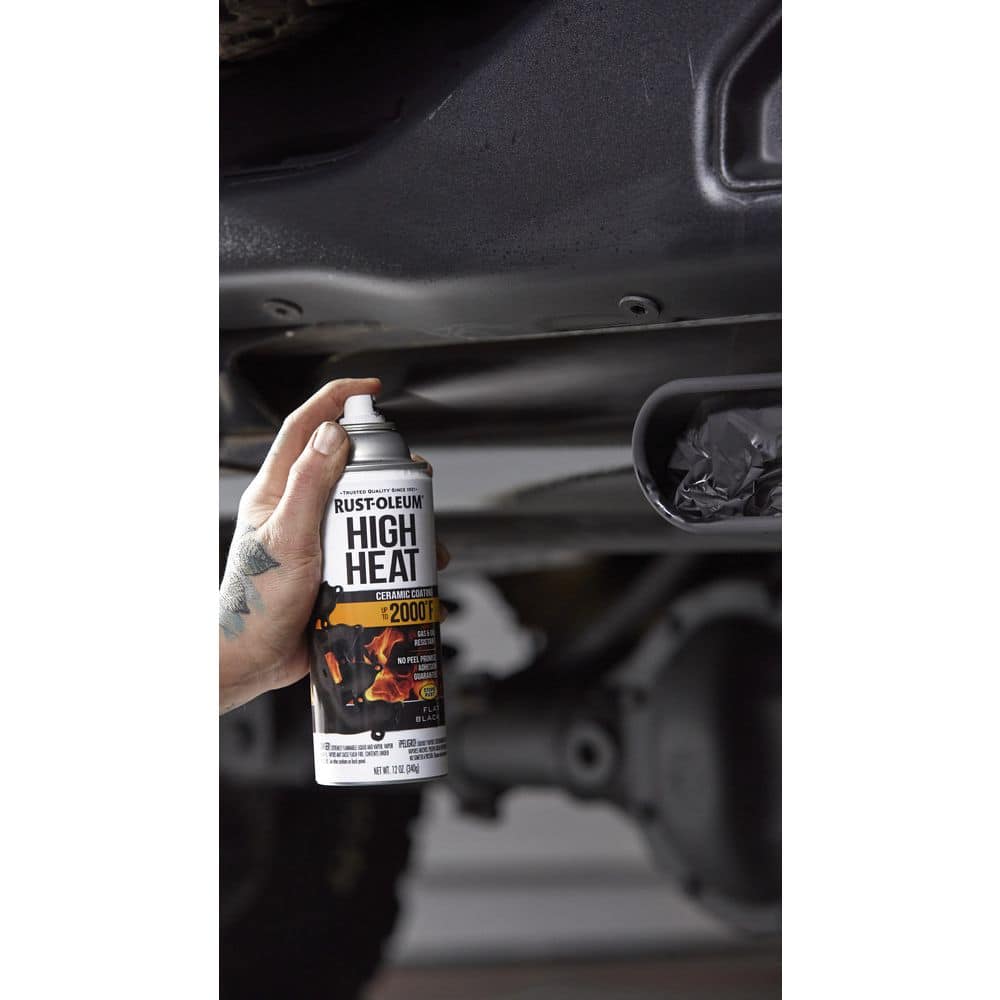 Rust-Oleum Automotive 12 oz. High Heat Enamel Flat Spray (2)