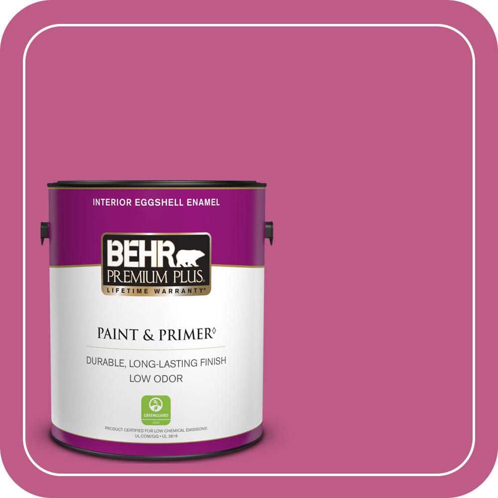 BEHR PREMIUM PLUS 1 gal. #P120-5 Beauty Queen Eggshell Enamel Low Odor Interior Paint & Primer