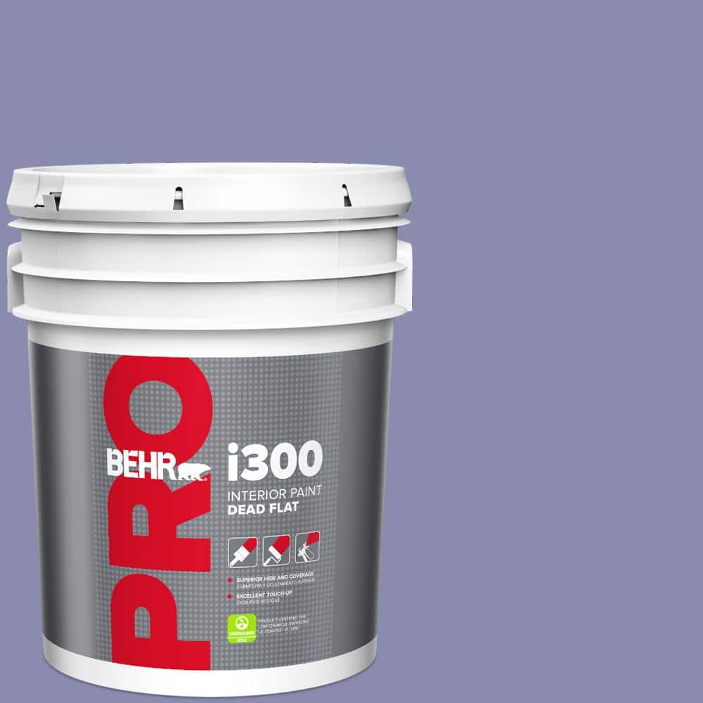 BEHR PRO 5 gal. #M550-5 Violet Aura Dead Flat Interior Paint