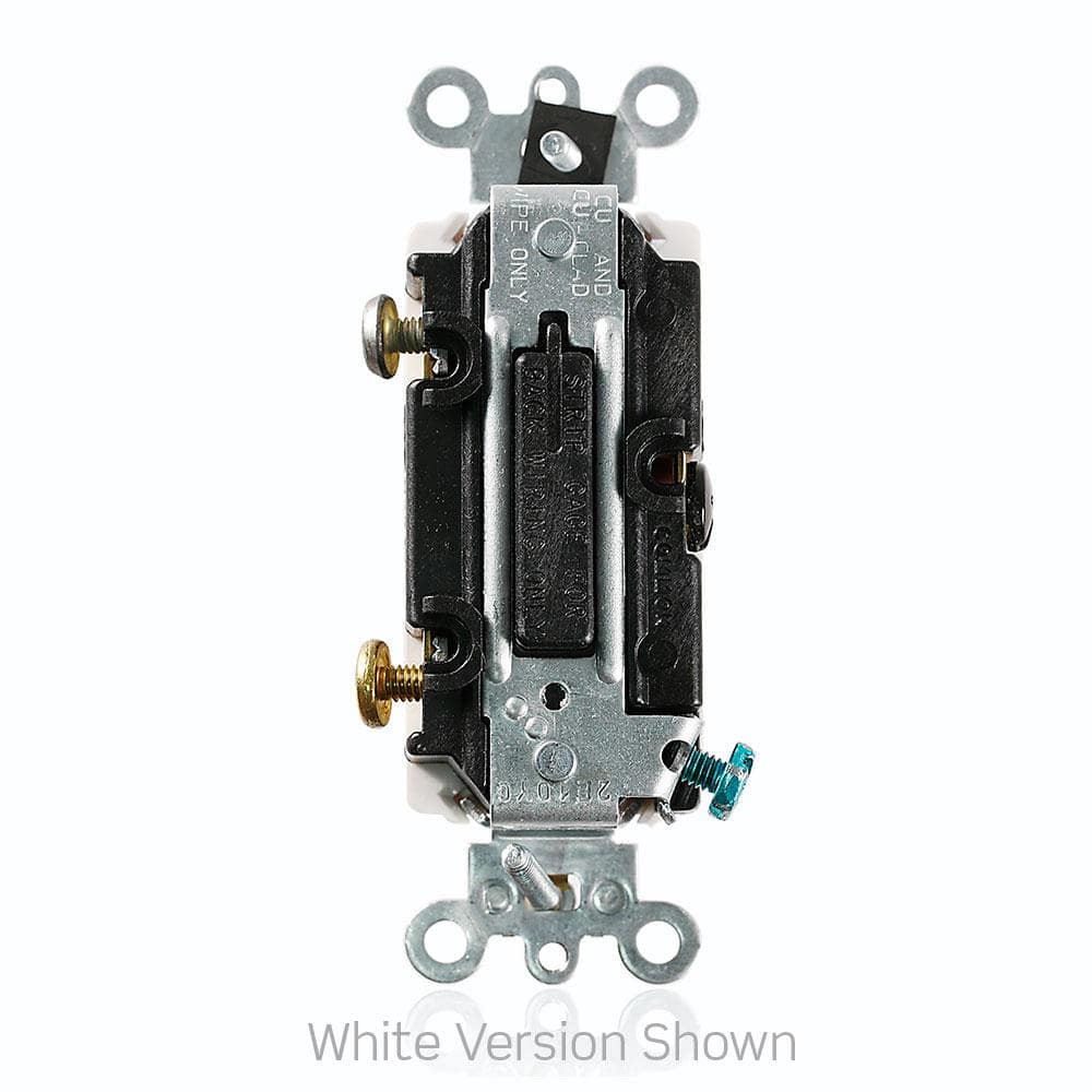 Leviton Amp Decora Plus Commercial Grade Single Pole Rocker Switch with Pilot Light (3)