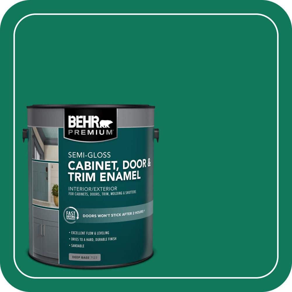 BEHR PREMIUM 1 gal. #MQ4-14 Soapstone Semi-Gloss Enamel Interior/Exterior Cabinet, Door & Trim Paint (1)