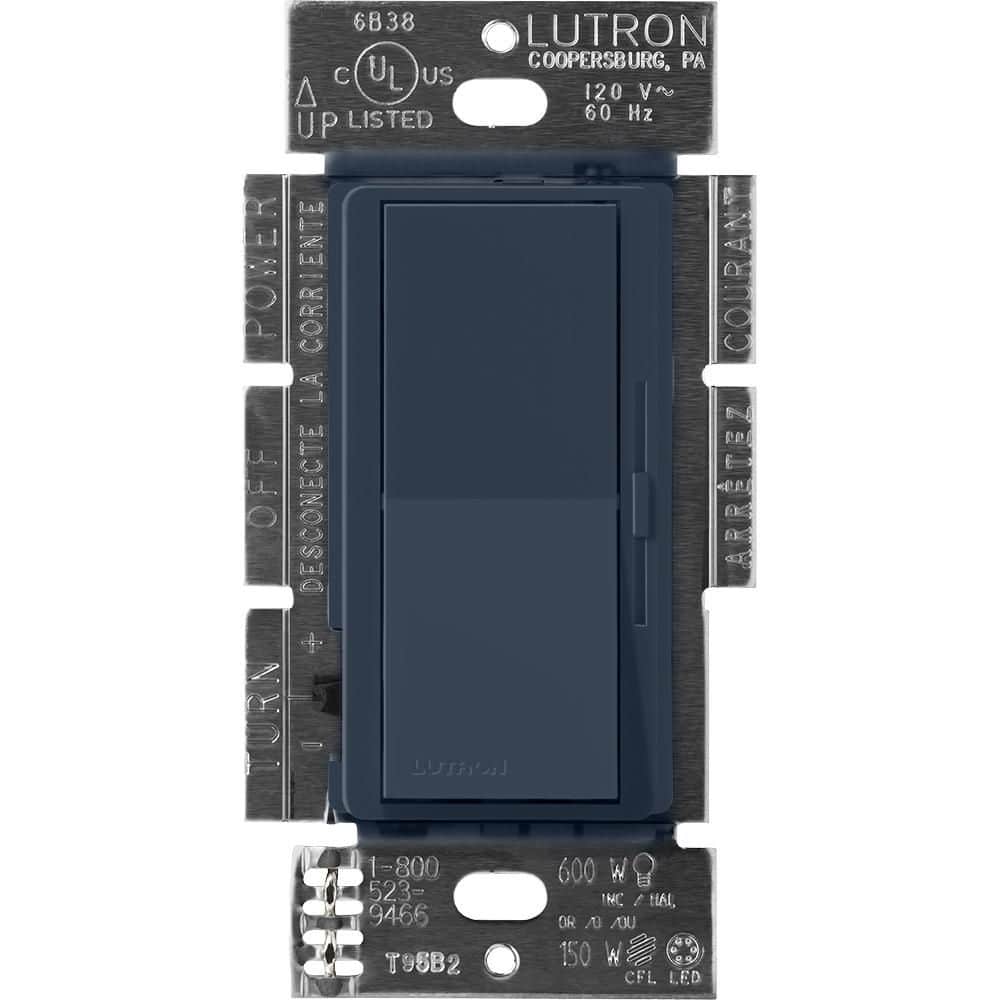 Lutron Blue Diva Dimmer Switch for Magnetic Low Voltage, 800-Watt, Single-Pole/3-Way, Deep Sea (DVSCLV-103P-DE) (1)