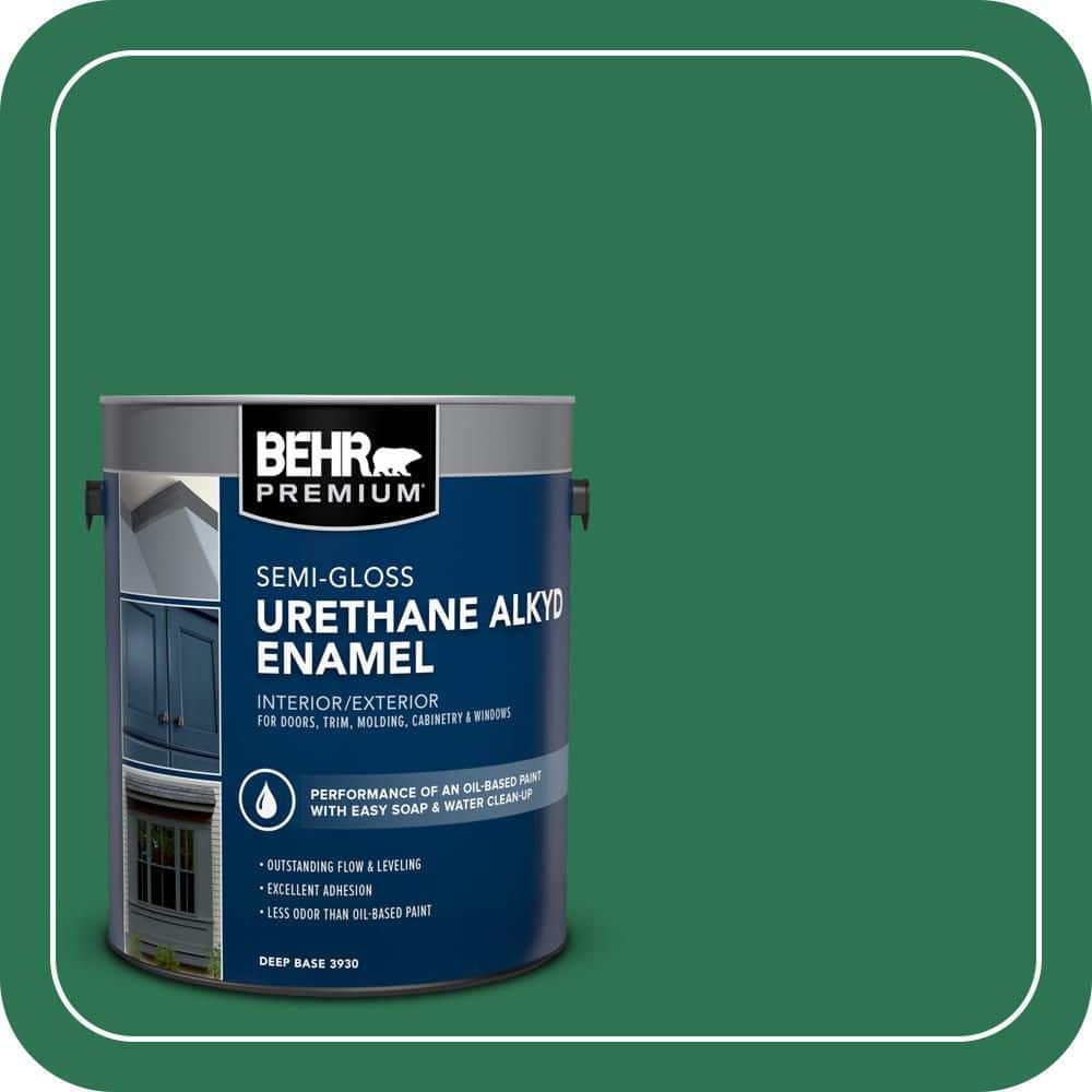 BEHR PREMIUM 1 gal. #P420-7 Crown Jewel Urethane Alkyd Semi-Gloss Enamel Interior/Exterior Paint (1)