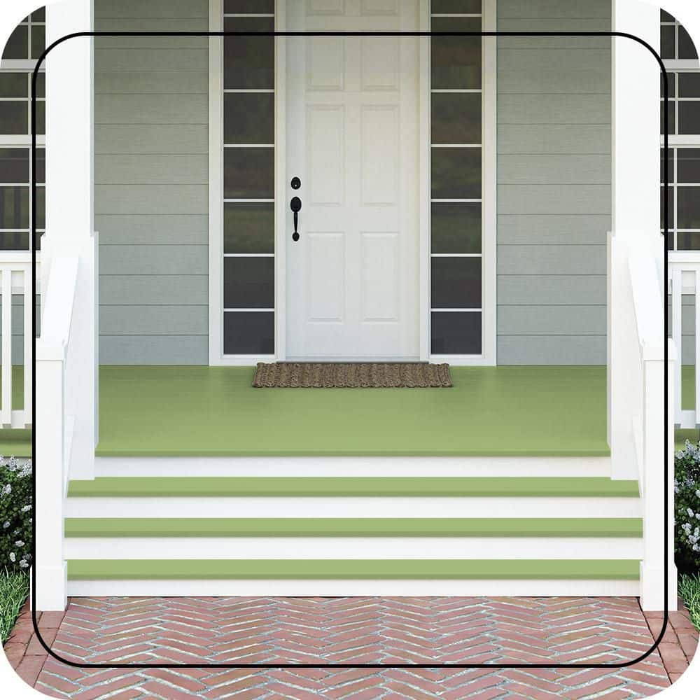 BEHR PREMIUM #P370-5 Textured Low-Lustre Enamel Interior/Exterior Porch and Patio Anti-Slip Floor Paint (2)