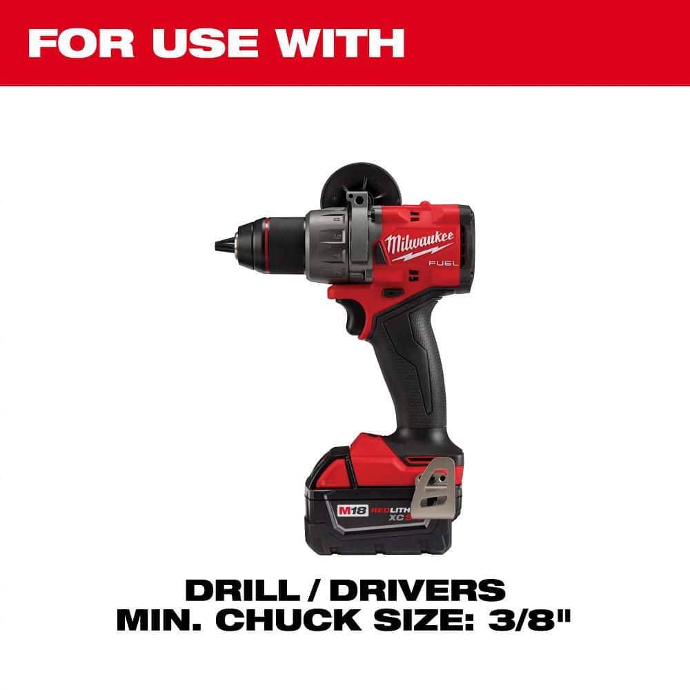 Milwaukee 7/16 in. Quick Change Large Hole Saw Arbor W/ Pilot Drill Bit (2)