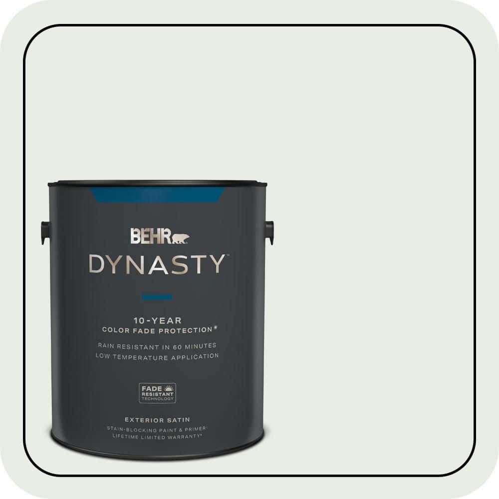 BEHR DYNASTY 1 gal. #PPU25-12 Minimalistic Satin Enamel Exterior Stain-Blocking Paint & Primer
