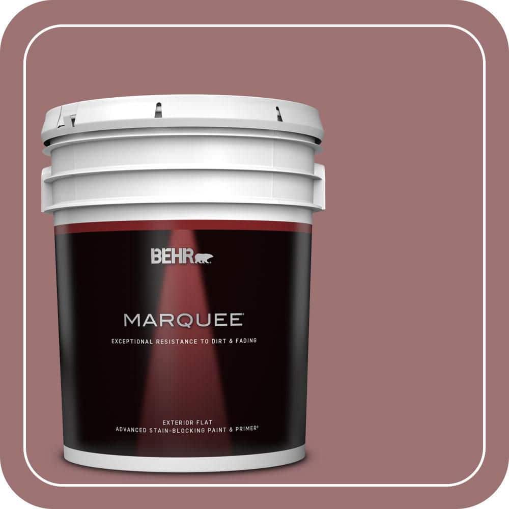 BEHR MARQUEE 5 gal. #QE-05 Regal Rose Flat Exterior Paint & Primer (1)