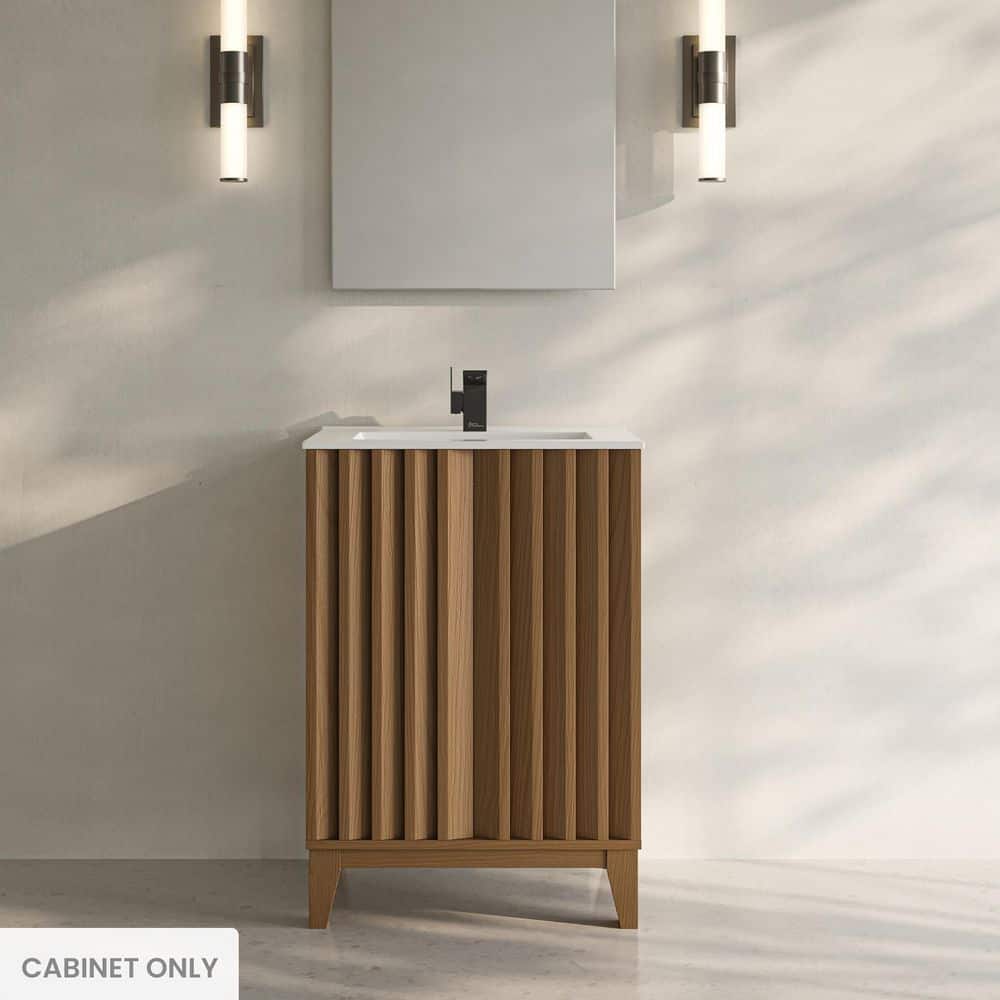 Swiss Madison Troyes 24" Freestanding Bath Vanity Cabinet without Top in Brown Oak (2)