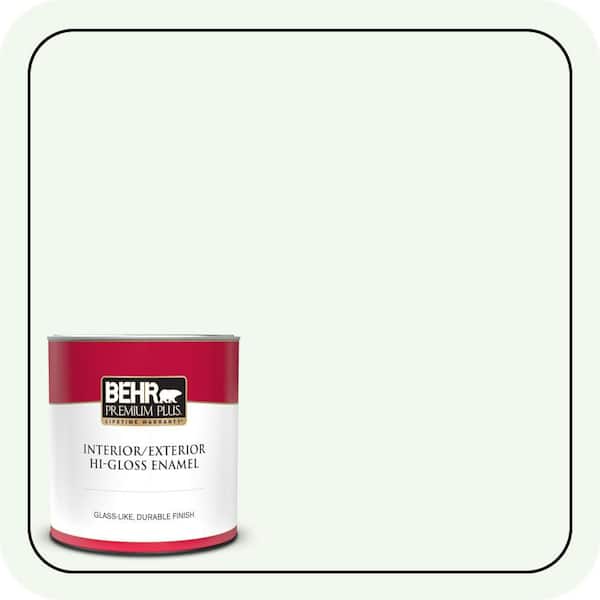 BEHR PREMIUM PLUS #GR-W05 Unwind Enamel Low Odor & Primer (4)