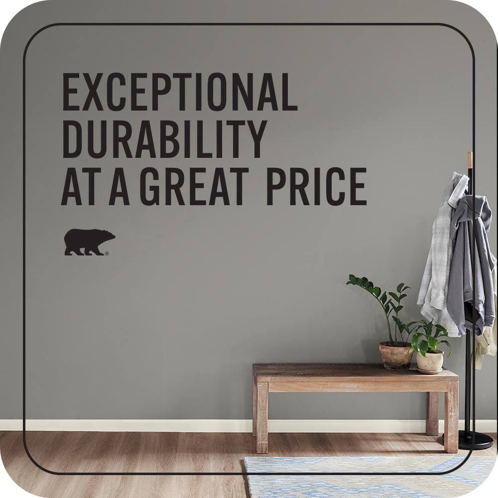 BEHR PREMIUM PLUS #PPU24-07 Barnwood Gray Flat EcoMix Plant-Based & Primer (4)