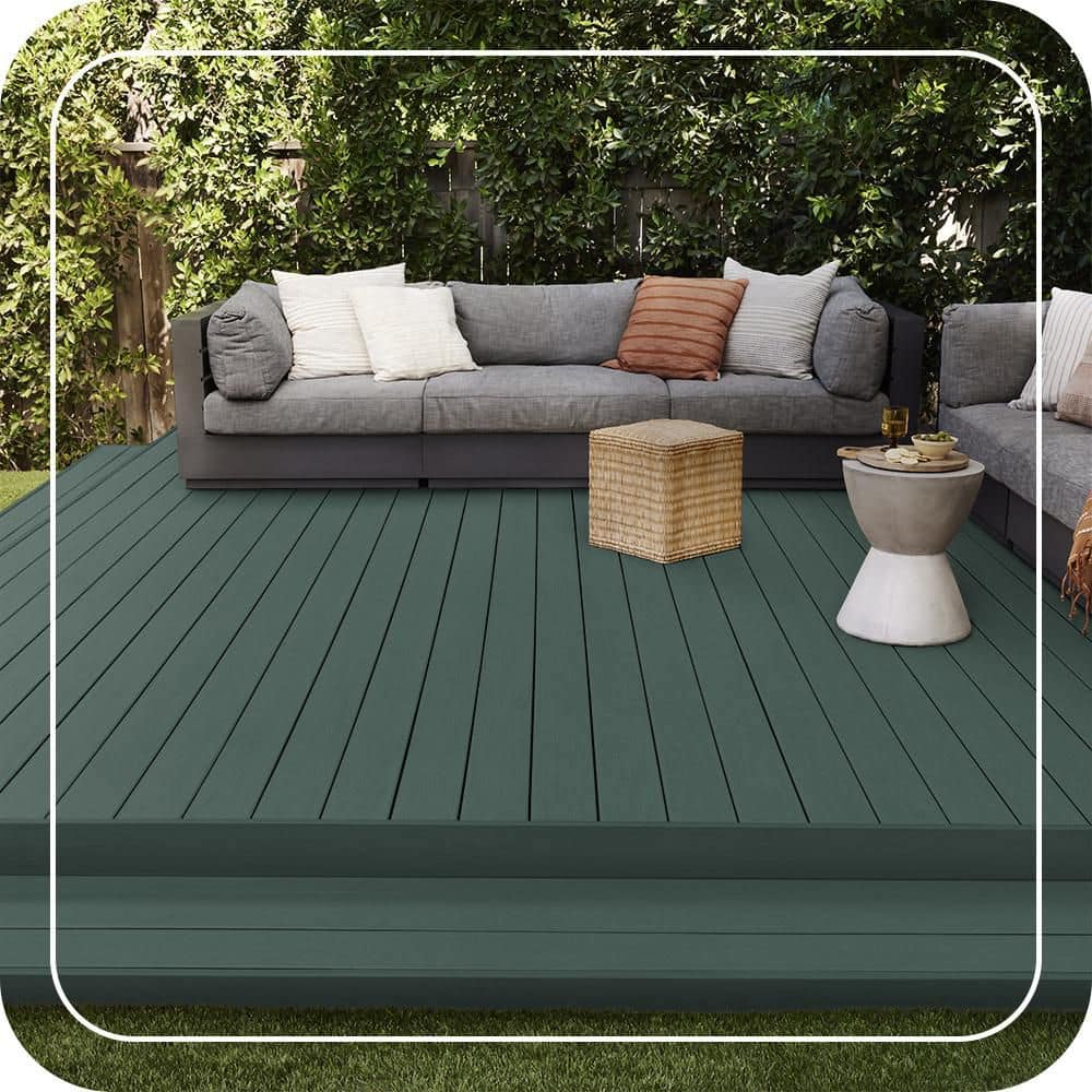 BEHR PREMIUM 1 gal. #SC-114 Mountain Spruce Solid Color Waterproofing Exterior Wood Stain and Sealer (3)