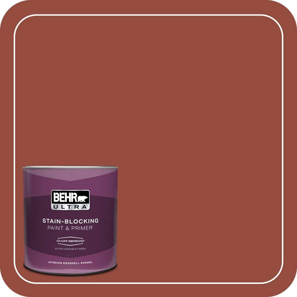 BEHR ULTRA 1 qt. #S-H-200 New Brick Extra Durable Eggshell Enamel Interior Paint & Primer