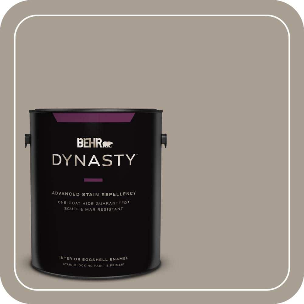 BEHR DYNASTY 1 gal. #T12-12 Jackal Eggshell Enamel Interior Stain-Blocking Paint & Primer
