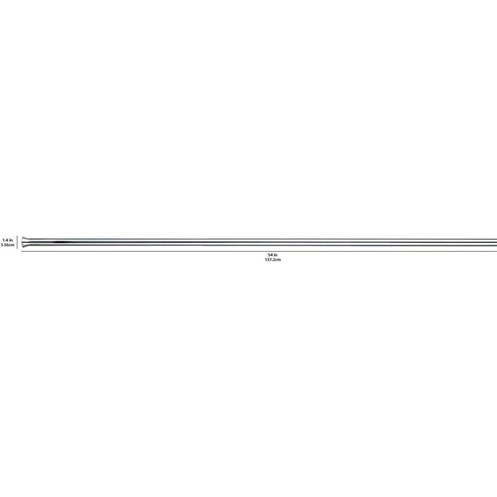 Dyiom Adjustable Shower Curtain Tension shower Rod 54-90 in. Width (1)