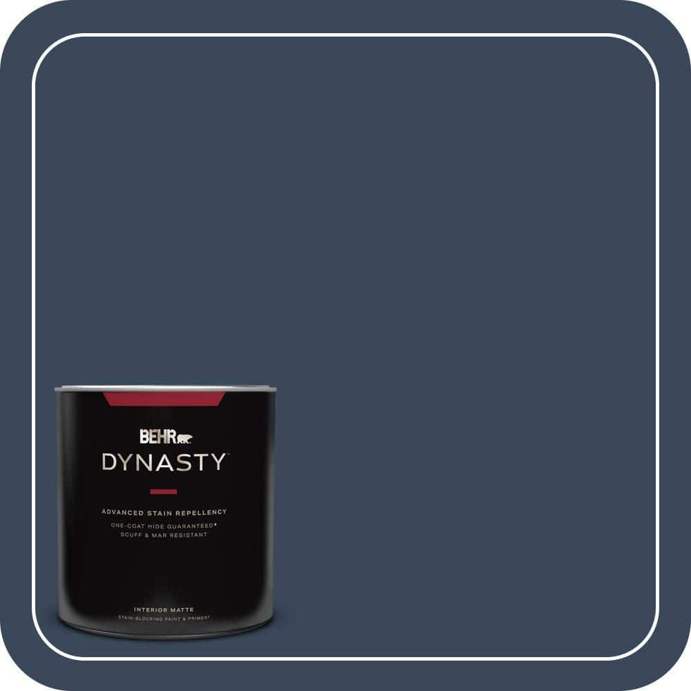 BEHR DYNASTY 1 qt. #M500-7 Very Navy Matte Interior Stain-Blocking Paint and Primer