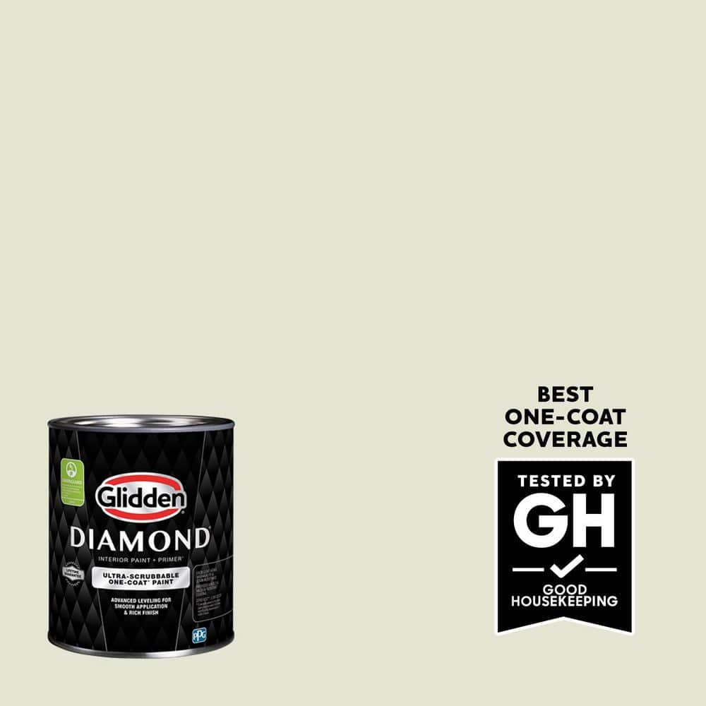 Glidden Diamond 1 qt. PPG1115-2 Sage Splash Eggshell Interior Paint with Primer
