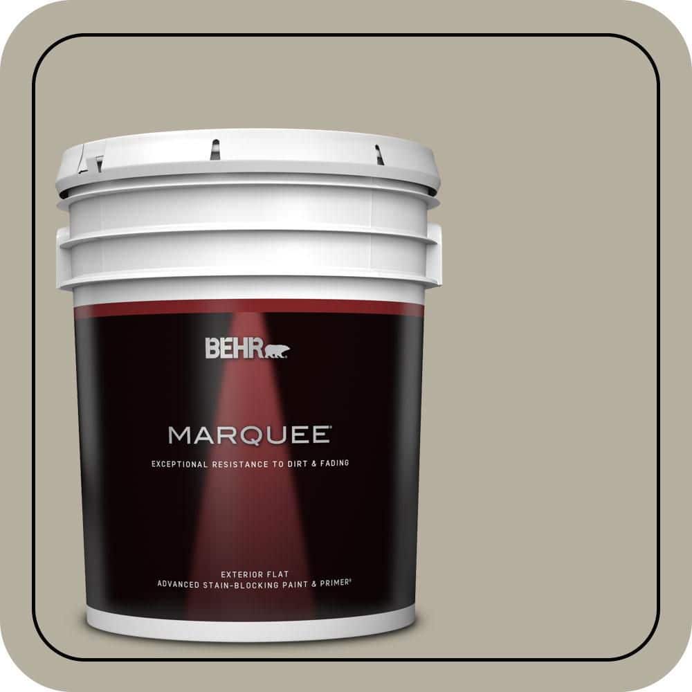 BEHR MARQUEE 5 gal. #N320-4 Camping Tent Flat Exterior Paint & Primer